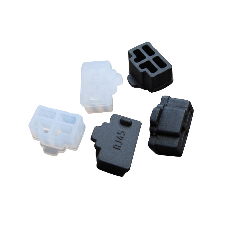 RJ45 Dust Plug LAN Network Interface Plug Router Computer Switch Silicone Sealing Plug Rubber Plug
