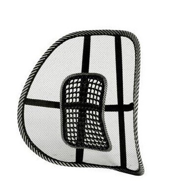 Car Summer Breathable Ice Silk Lumbar Support Office Seat Lumbar Support Cushion Massage Mesh Backrest Car Interior Supplies