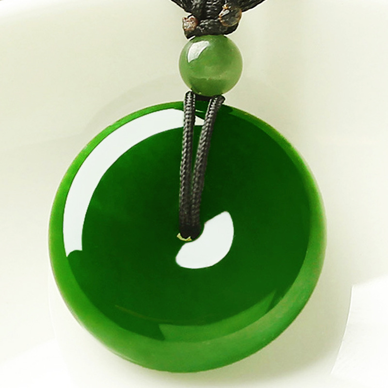 Wholesale High-Quality Imitation Peace Buckle from Manufacturers, Outer Mongolia Material White Jade Peace Buckle for Street Stalls