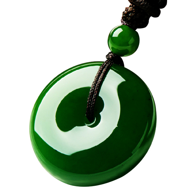 Wholesale High-Quality Imitation Peace Buckle from Manufacturers, Outer Mongolia Material White Jade Peace Buckle for Street Stalls