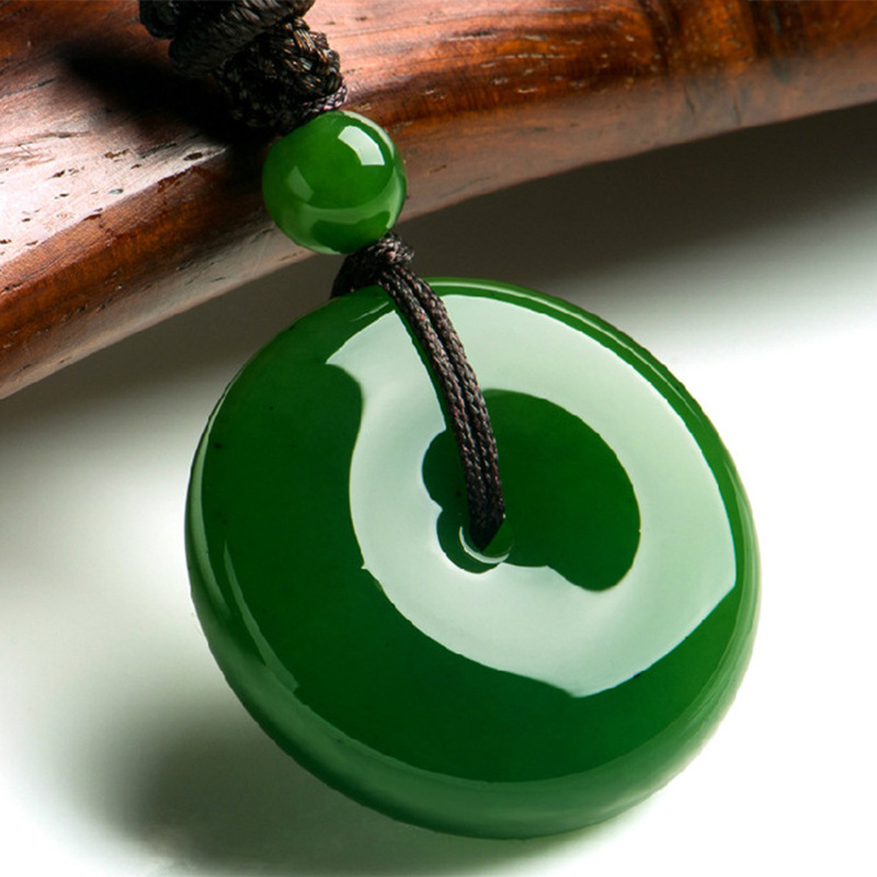 Wholesale High-Quality Imitation Peace Buckle from Manufacturers, Outer Mongolia Material White Jade Peace Buckle for Street Stalls