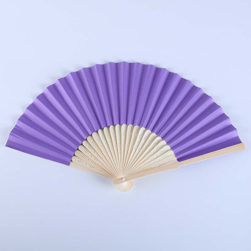 7inch Blank Folding Fan Children's Painting Coloring Paper Fan White Color Fan Kindergarten Creative DIY Handmade Materials