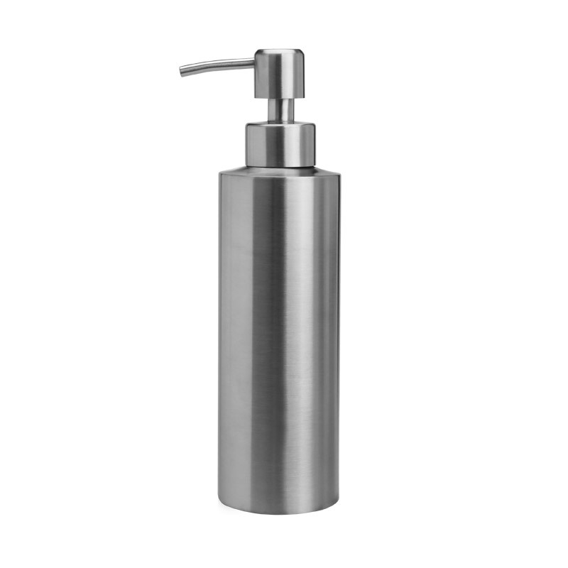 Spot Cylindrical Lotion Bottle Straight Shower Gel Bottle 304 Stainless Steel Soap Dispenser 250Ml350Ml 550ml