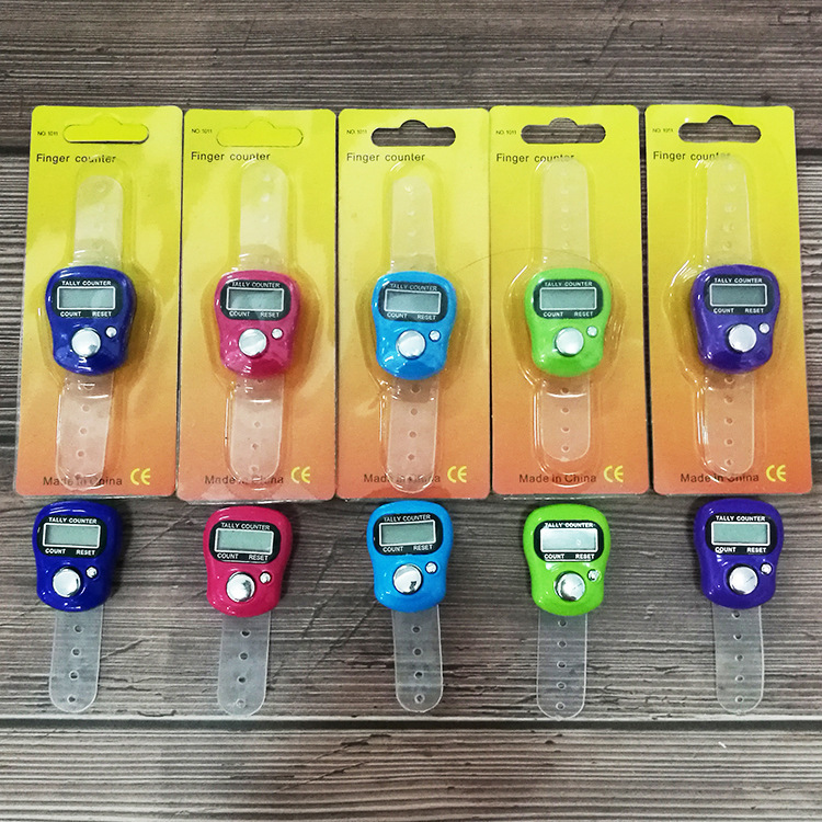 Wholesale manual button counter electronic counter small counter finger ring counter foreign trade