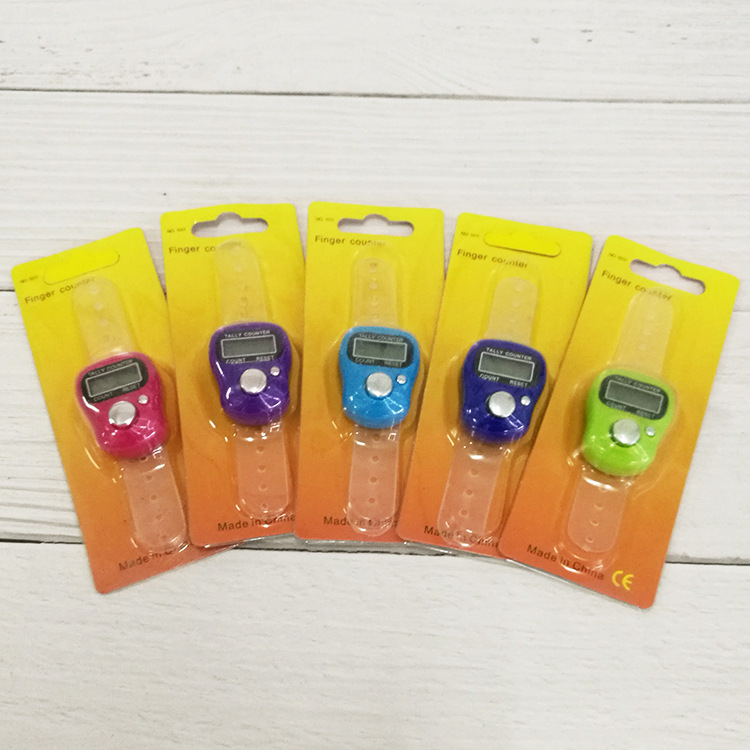 Wholesale manual button counter electronic counter small counter finger ring counter foreign trade