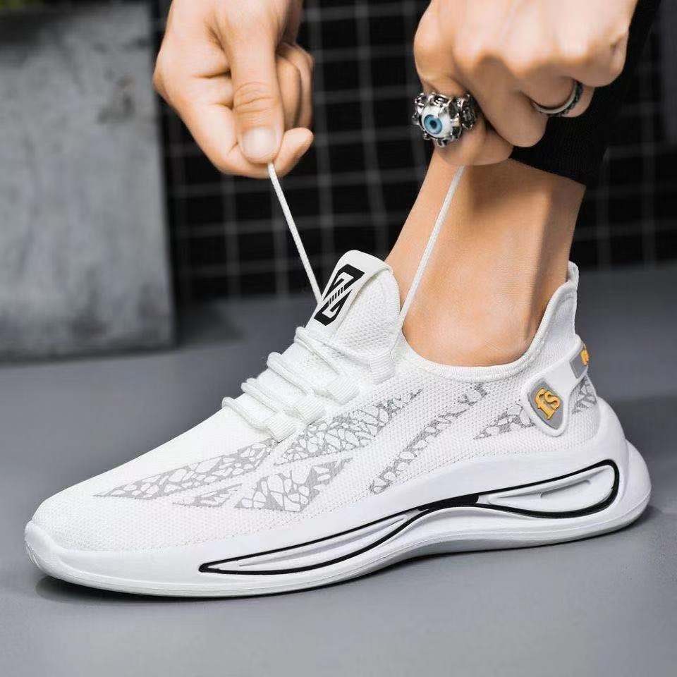 [Daifa] fashionable men's shoes autumn new breathable casual shoes Korean sports shoes mesh casual Sports men's shoes