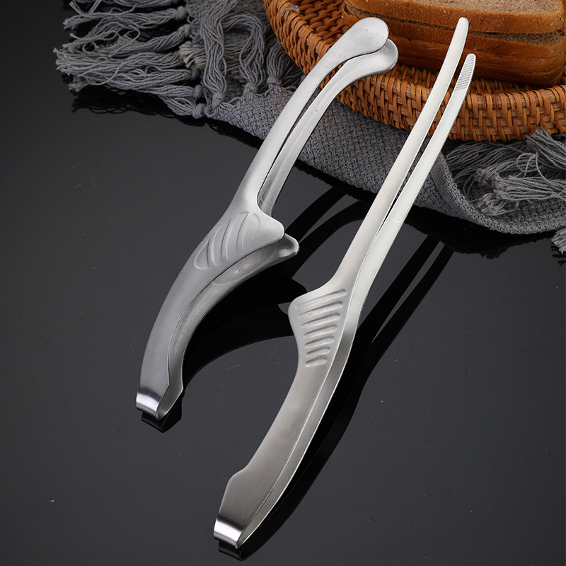 Barbecue clip 304 stainless steel barbecue clip barbecue clip food clip Public clip barbecue barbecue shop tools wholesale