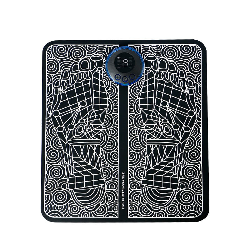 Ems Massage Foot Pad Rechargeable Remote Control Micro Pulse Foot Therapy Instrument Massager Foot Bath Manufacturer Customized