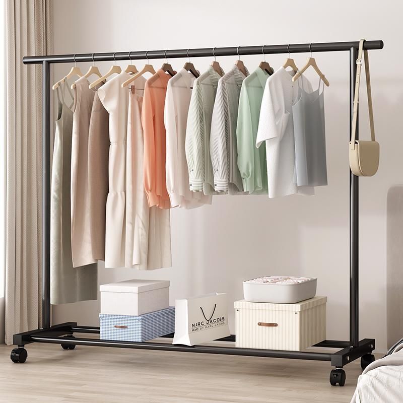Simple Clothes Rack Floor-Standing Folding Balcony Clothes Rack Household Bedroom Household Clothes Rack Folding Clothes Rack