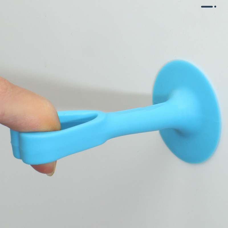 Thickened silicone door rear anti-collision mat door handle door suction rubber door stall toilet door touch door suction door window mat