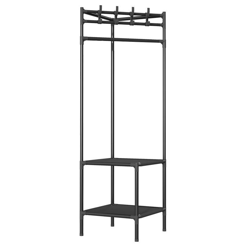 Household Corner Coat Rack Floor-type Hanger Multi-layer Storage Rack Bedroom Bedside Hanging Clothes Hanging Bag Shoe Rack