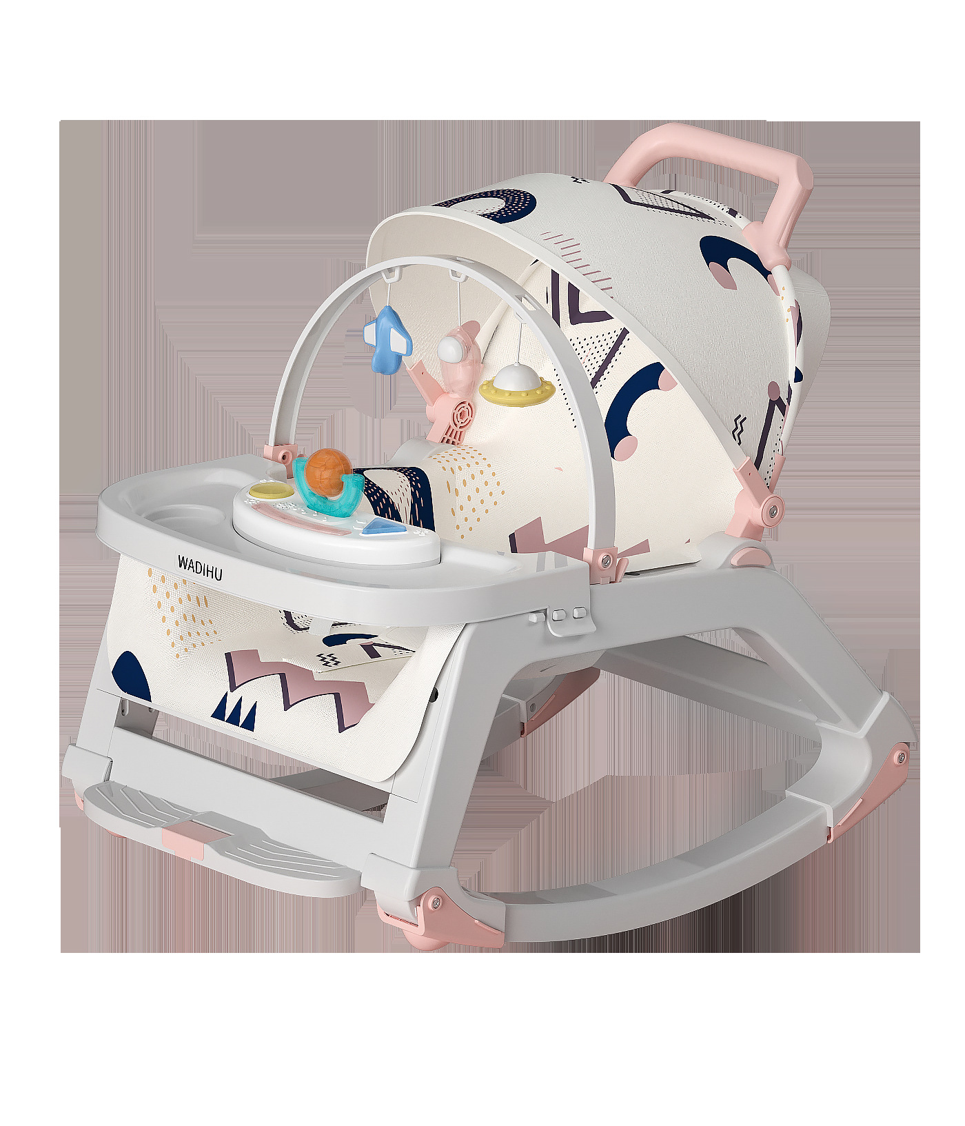 Factory Direct Supply Baby Rocking Chair Stroller Baby Chair Coaxing Baby Cradle Baby Recliner with Baby Sleeping Rocking Bed