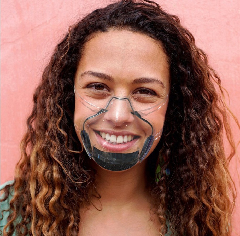 Pc Mask Lip Cover Transparent Protective Mask Anti-Splash Isolation Mask Ultra-Clear Transparent Stereo Mouth