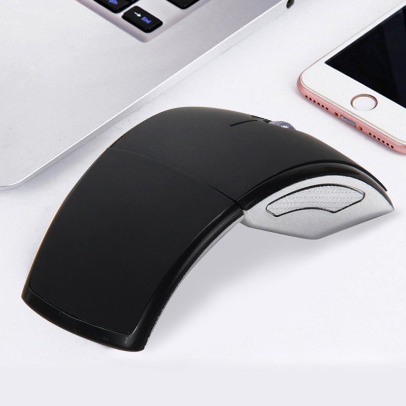 Cross-Border Amazon Shopee Manufacturer Spot Wireless Foldableing Bluetooth 2.4g Mouse, Fashionable and Thin Computer Accessories