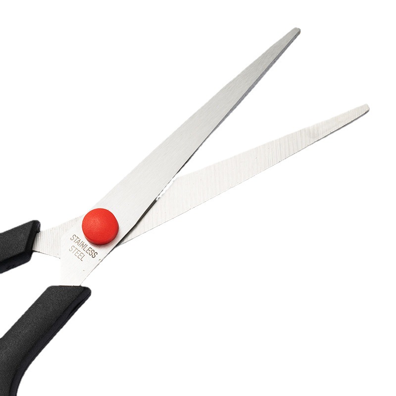 Office scissors rubber handle stainless steel scissors household scissors Yangjiang scissors wholesale double color scissors