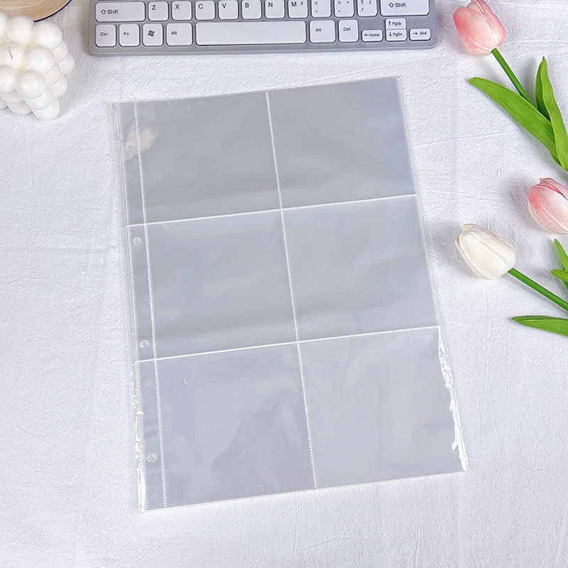 A4 Nine-Grid Card Album Inner Pages, Direct Sales from the Manufacturer, Game Cards, High-Transparency Pp Loose-Leaf Storage, Celebrity Merchandise Collection Card Pages