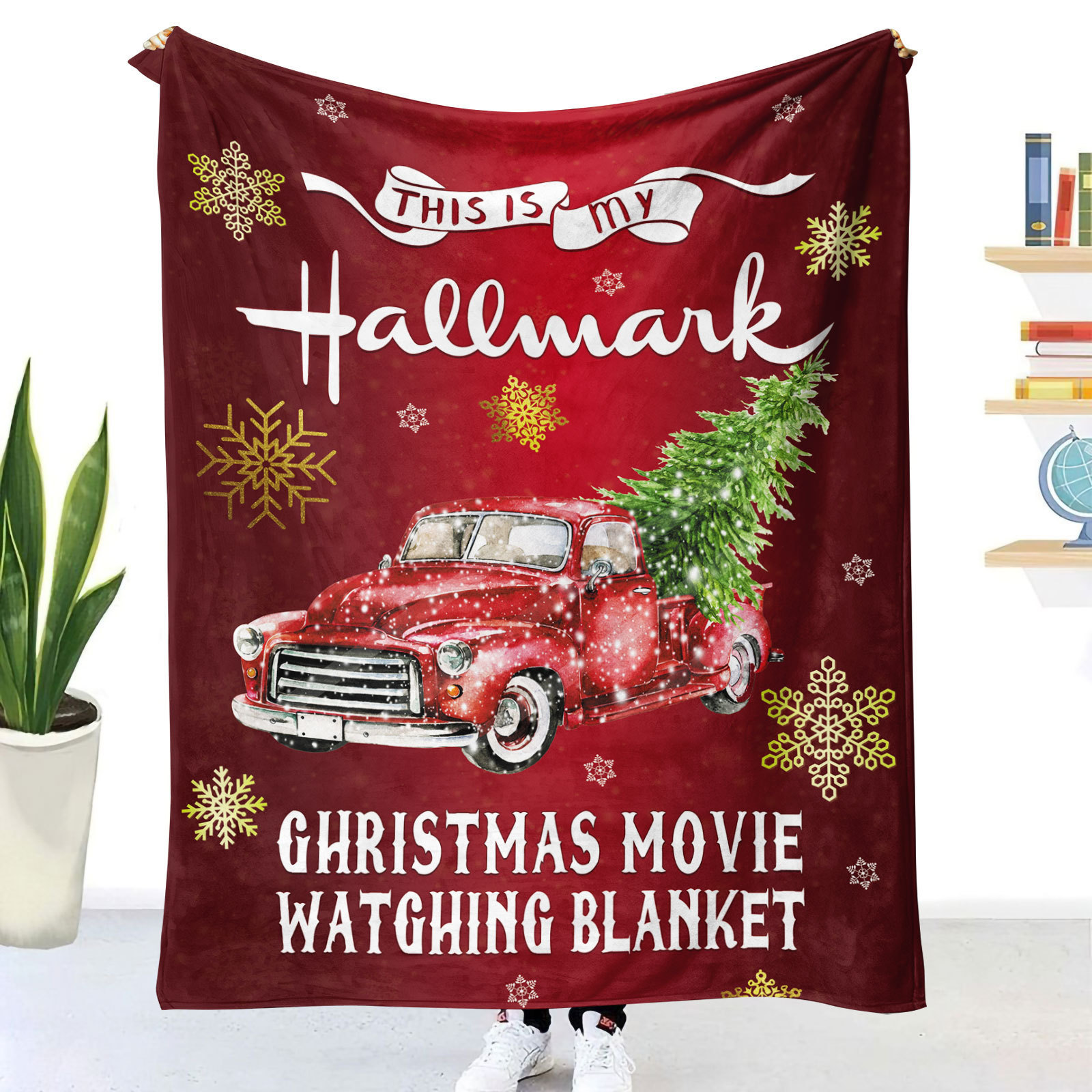 Wholesale thick flannel blanket thick warm office nap children wedding Christmas printing blanket