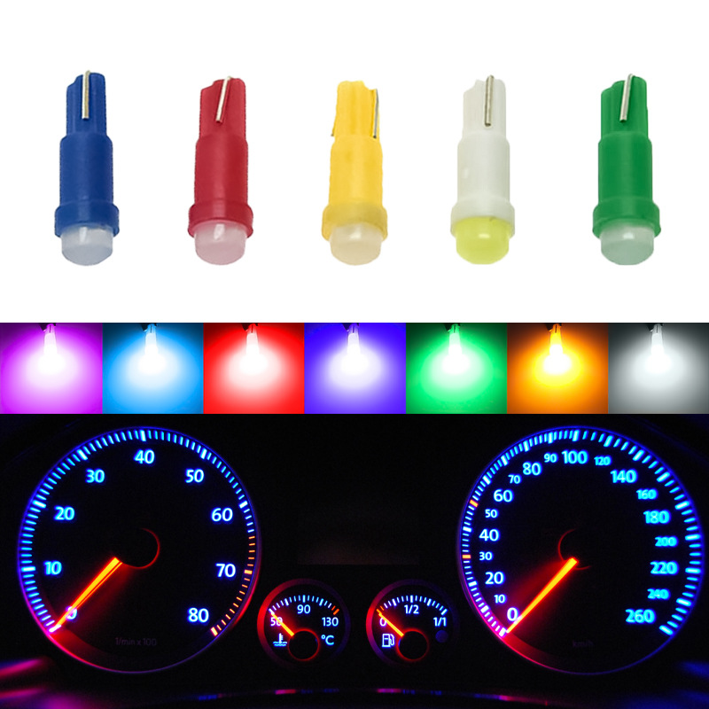 Zhonghui Car Led Instrument Light T5 Cob Central Control Light Makeup Light Car High-Brightness Indicator Light Signal Light