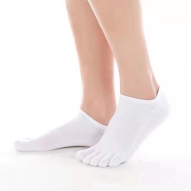 10 pairs of free shipping five-finger socks men's invisible socks summer shallow mouth non-slip men's and women's boat Socks toe socks factory direct sales