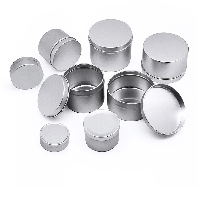 Aromatherapy candle jar lid aluminum box Orange Pu tea packaging jar tea aluminum jar candle box in stock