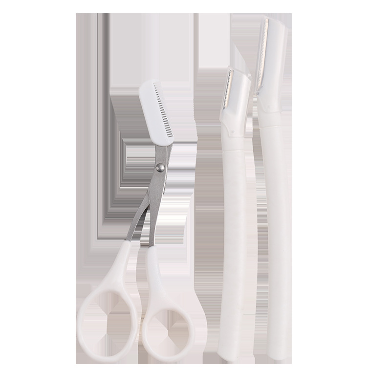 Manufacturer Wholesale 3-Piece Eyebrow Trimmer Set, Safe Macro Eyebrow Razor Razor Tool for Novices