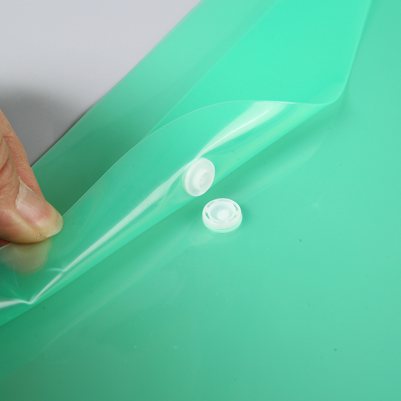 Ready-Made Snap File Bag A4 Transparent Student Test Paper Document Bag Pp Tutoring Storage File Bag Custom Logo