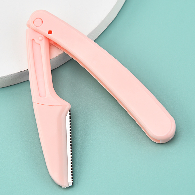 Factory wholesale eyebrow knife eyebrow knife anti-scratch macro suit safety replaceable blade folding eyebrow knife