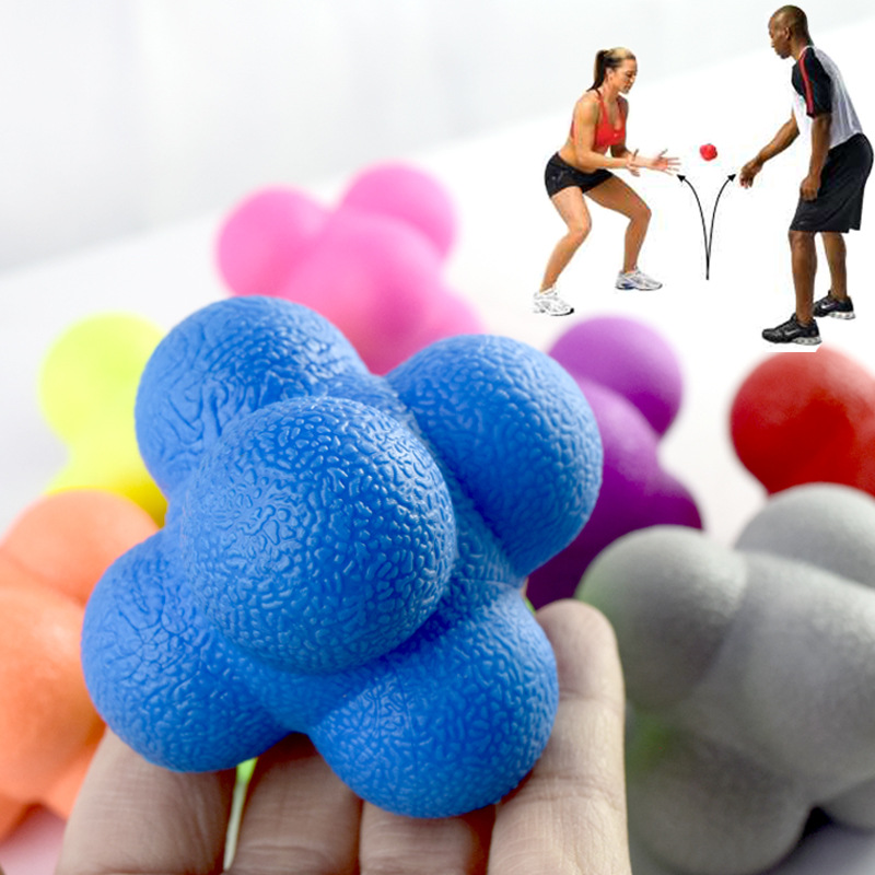 Boxing speed training ball reaction ball direction changing ball elastic ball hexagonal ball agile ball Net Ball Children's device