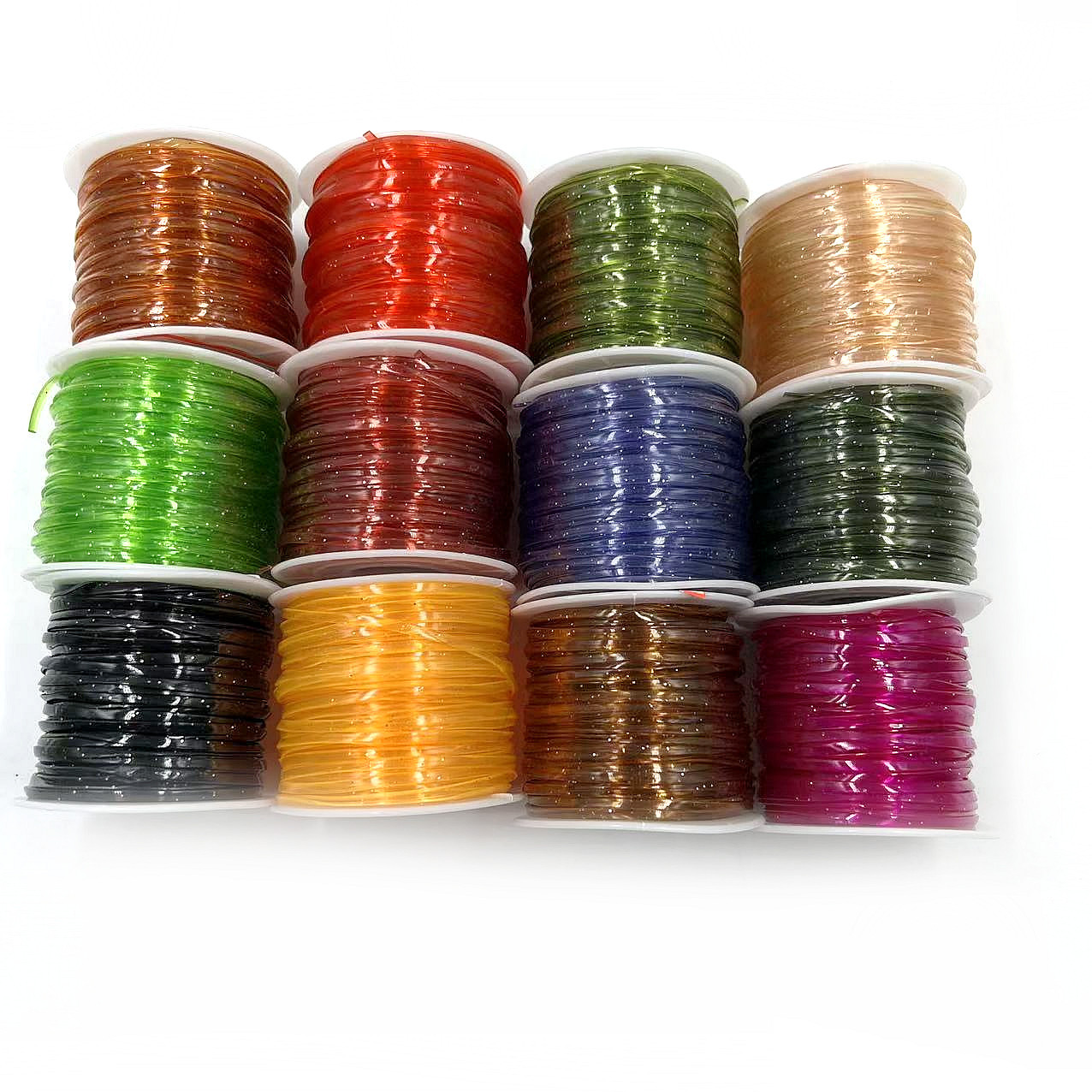 Shop owner recommend new environmentally friendly plastic onion powder small braid 2.5 * 0.8MM plastic flat rope flat wire glass wire