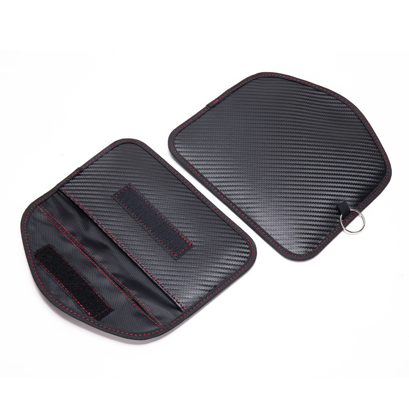 Rfid Mobile Phone Signal Shielding Bag New Export Carbon Fiber Radiation Protection Car Key Bag 6.5inch Motorcycle Bag