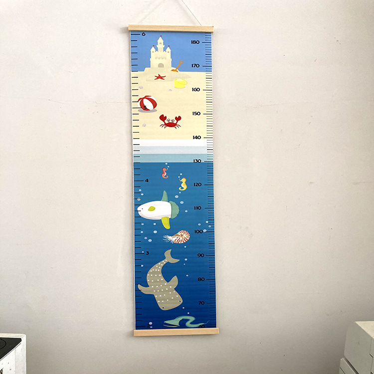 Factory wholesale children's height ruler home decoration children's cartoon measuring ruler Europe and the United States simple creative decoration