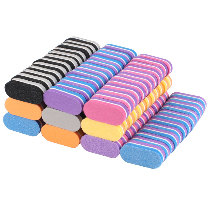 Mini Small Sponge Tofu Block Nail File Polished on Both Sides High Elastic Sponge Special Polishing Grinding for Nail Art