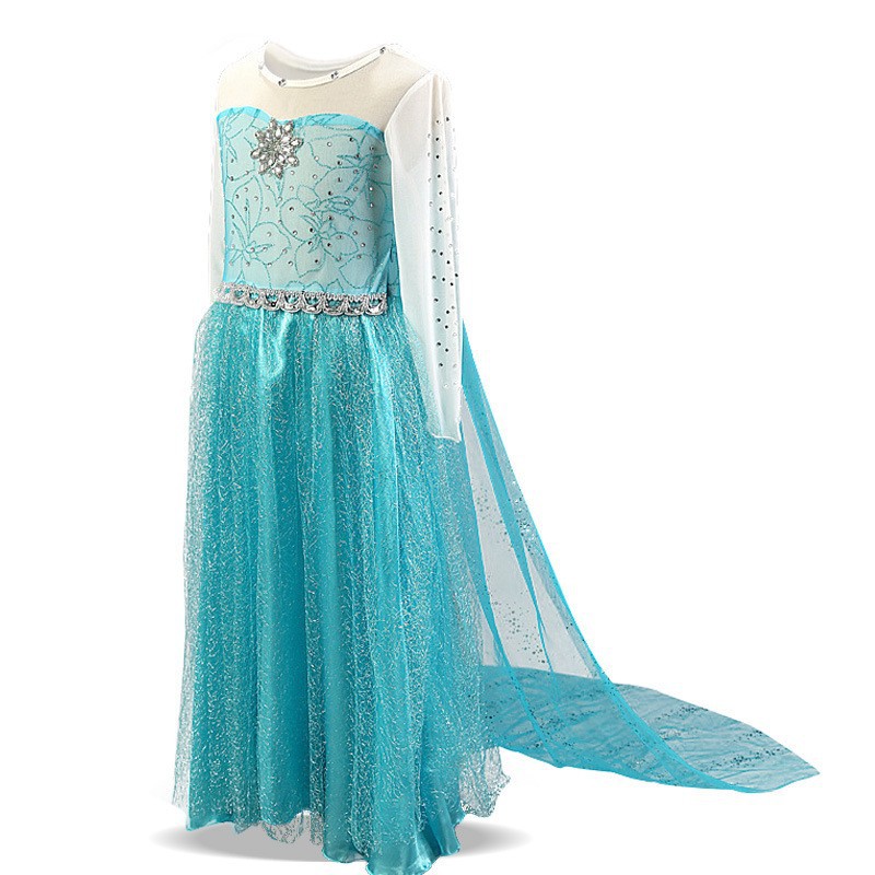Frozen dress elsa elsa queen dress children's clothing girls' dress summer and autumn elsa princess dress