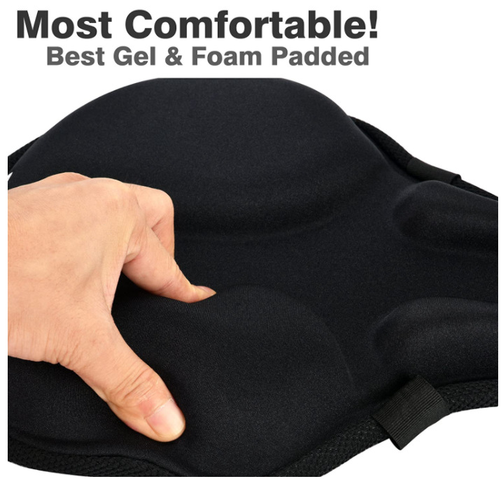 Bicycle Thickened and Widened Mountain Bike Seat Cover Soft Road Bike Silicone Seat Cushion Cover Exercise Bike Seat Cushion Cross-Border Export