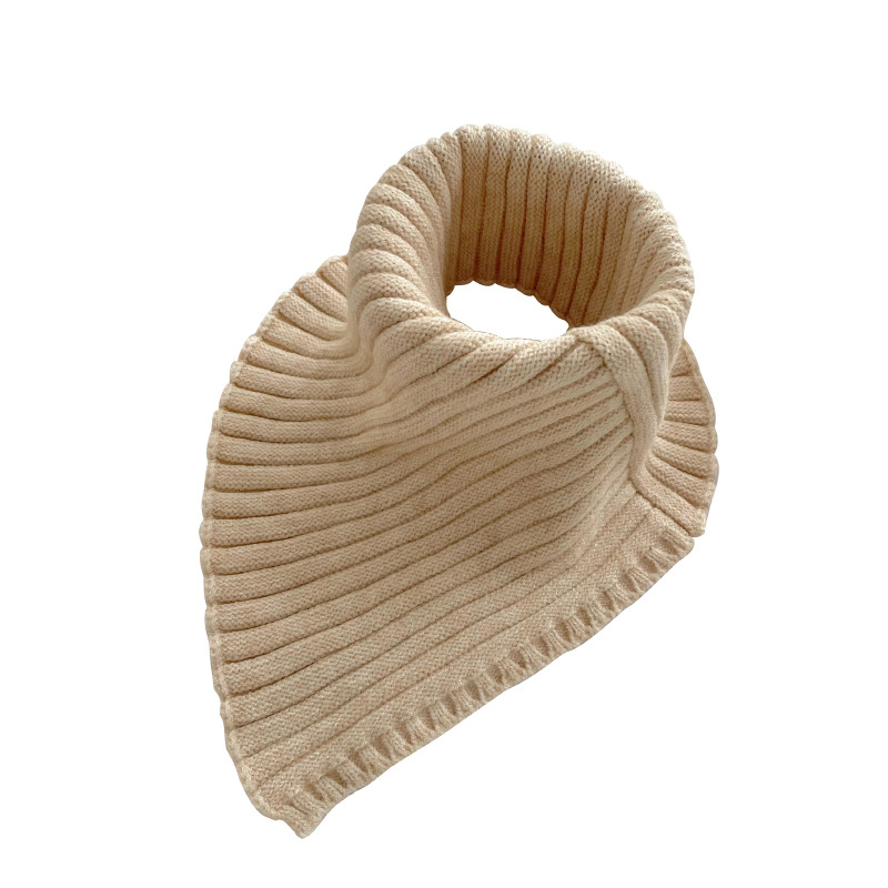 Autumn and Winter New Knitted Neck Sleeve Korean-style All-match Solid Color Warm Neck Protection Elastic Knitted Fake Neck Wool Neck High Neck