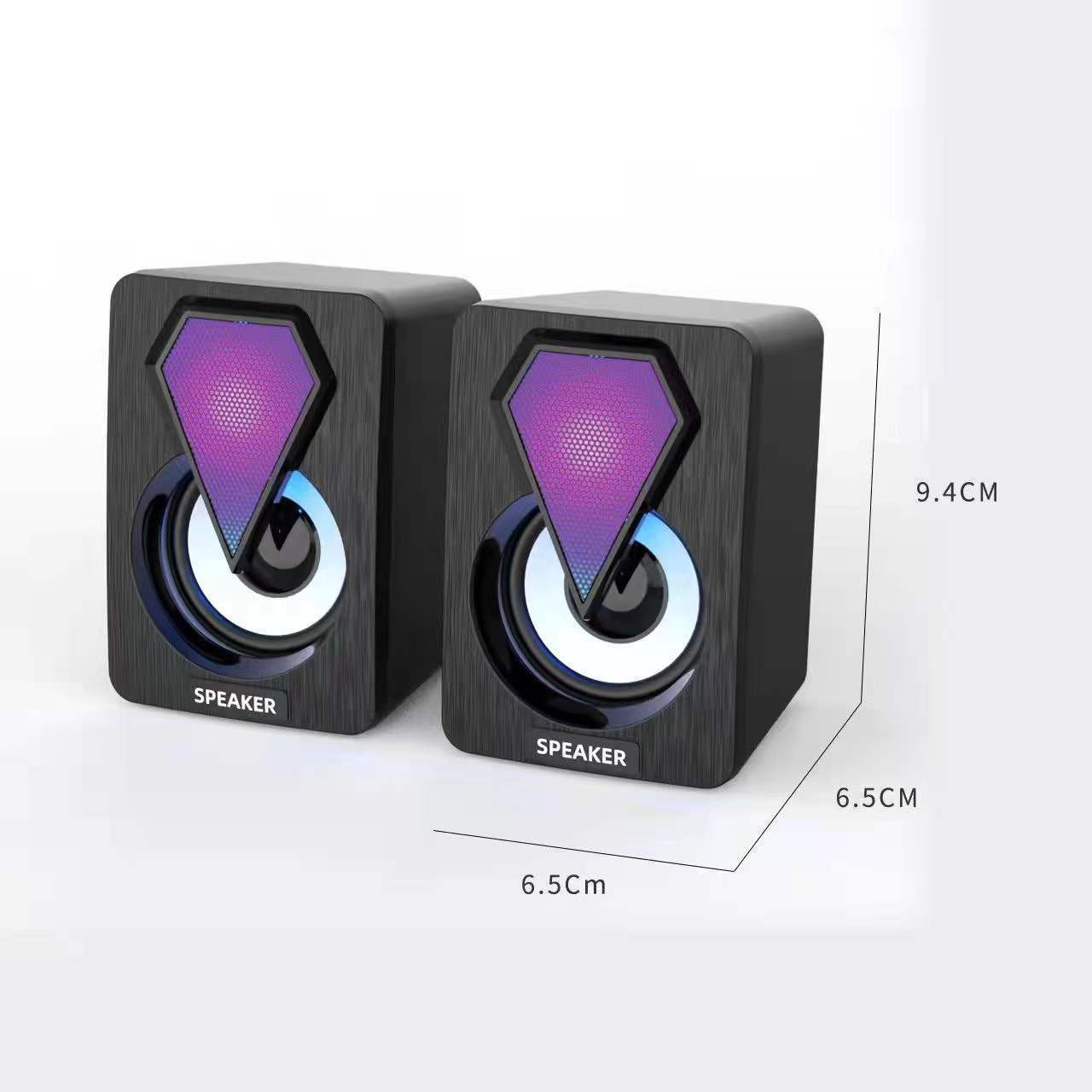 Good sound quality computer RGB luminous speaker computer multimedia usb subwoofer desktop game audio wholesale