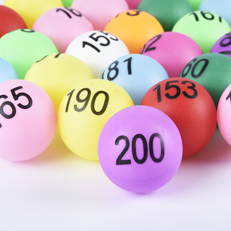 Lottery lottery digital ball number selection digital table tennis gambling entertainment ball tender room number ball 40mm