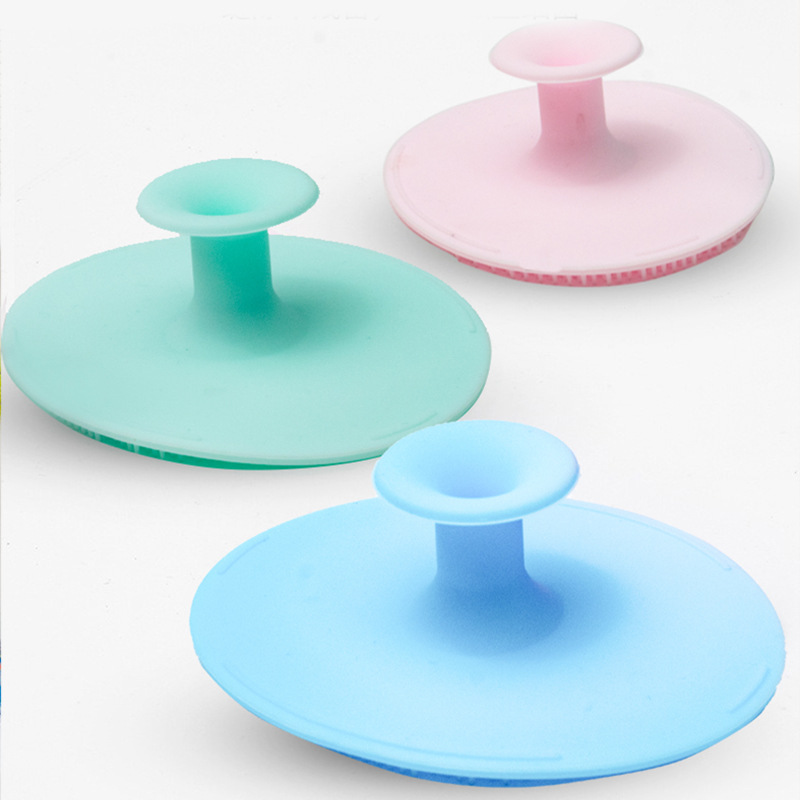 Silicone Manual Face Wash Brush Exfoliating Cleansing Brush Pore Cleaner Silicone Oval Large Face Wash Brush