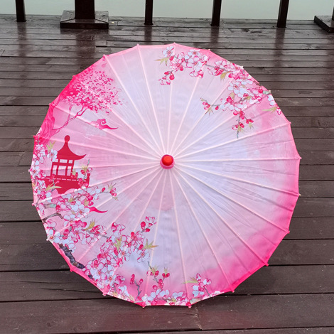 Shooting Parachute Dance Parachute Ancient Costume Shooting Umbrella Hanfu Props Tassel Umbrella Walking Show Umbrella Cheongsam with Umbrella