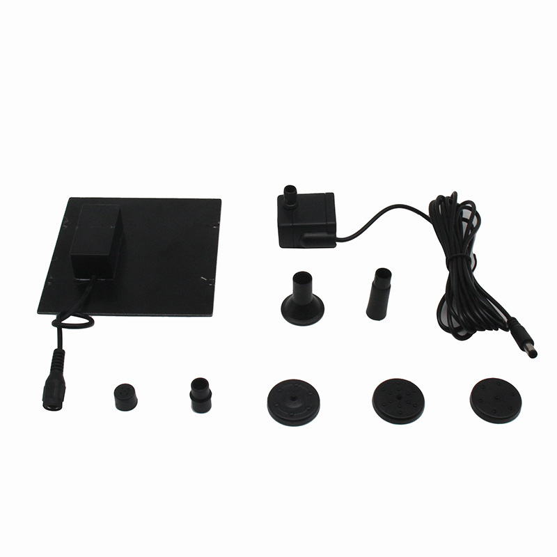 Solar Fountain Floating Landscape Outdoor Waterscape Garden Fountain Pool Waterscape Lotus Leaf Flower Combination Fountain