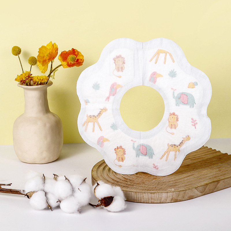Mu Chun infant disposable saliva towel anti-spitting baby bib newborn 360 degree scarf spot wholesale