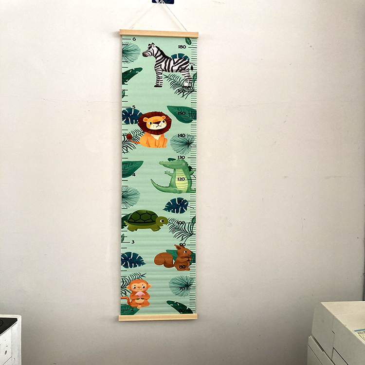 Factory wholesale children's height ruler home decoration children's cartoon measuring ruler Europe and the United States simple creative decoration
