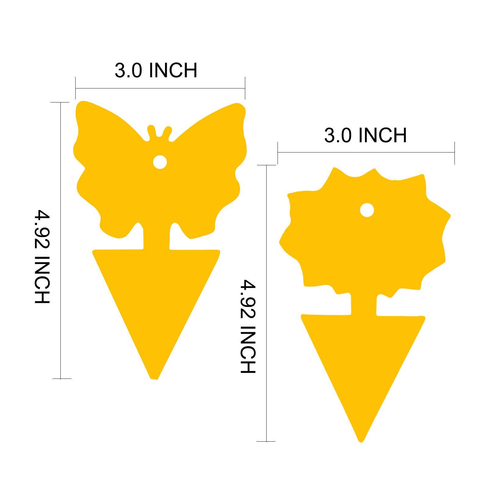 Sticky Insect Board Pest Board Double-sided Yellow Board Sticking Insect Board Butterfly Flower-shaped Flower-shaped Bird-shaped Special-shaped Waterproof Green Plant Potted Plant