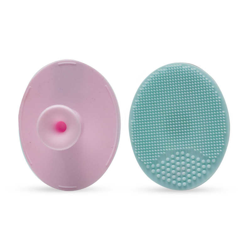 Silicone Manual Face Wash Brush Exfoliating Cleansing Brush Pore Cleaner Silicone Oval Large Face Wash Brush