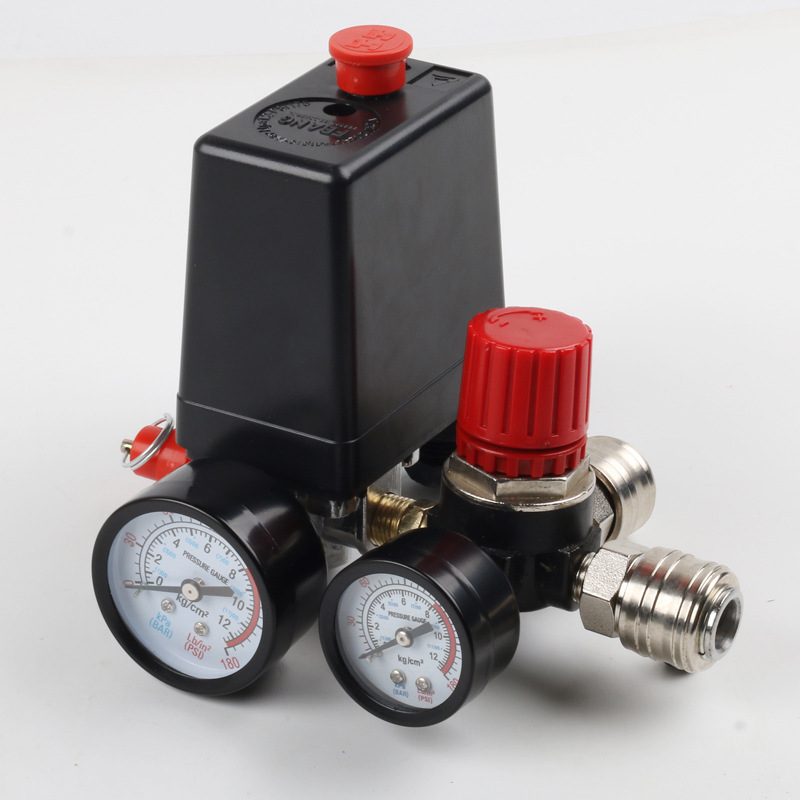 Wholesale air compressor air pump accessories pressure regulating valve European pressure regulating bracket assembly air pressure switch assembly export cross-border