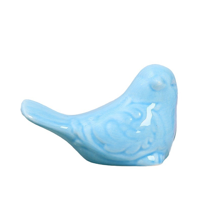 Cute bird decoration simulation jewelry modern minimalist living room study TV cabinet family ceramic decoration decoration