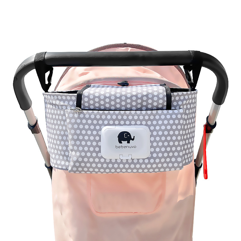 Spot wholesale Oxford cloth baby stroller bag diaper bag mummy bag multi-purpose storage bag cross-border