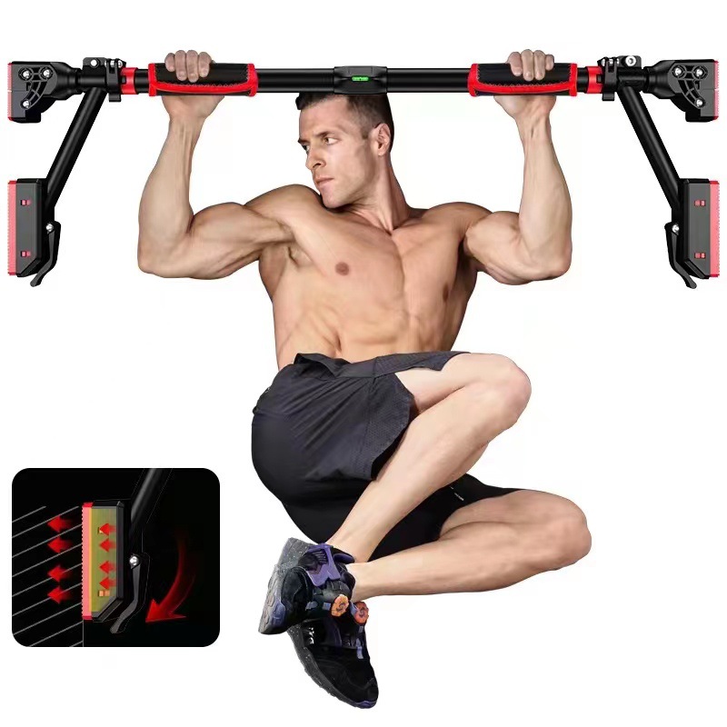 Indoor Horizontal Bar Pull-Up Device Home Punch-Free Adult Fitness Door Upper Wall Multi-Functional Family Horizontal Bar