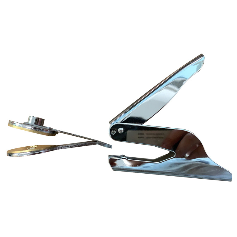 Manufacturer Produces Customized Portable Stainless Steel Hand Pliers Steel Stamp Invitation Napkin White Paper Book Embossing Machine