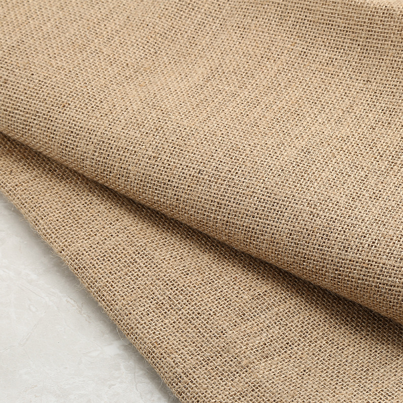 Linen fabric thickened jute vintage decorative background cloth handmade diy tablecloth old coarse cloth linen bag cloth Chinese style